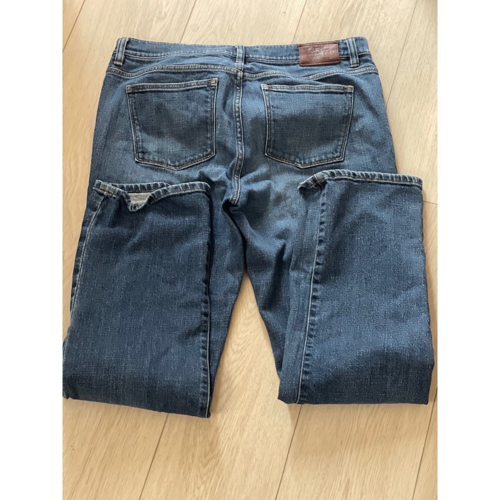 Lauren Ralph Lauren Jeans Co Straight Leg Blue Denim Jeans Women Size 14 Stretch - Picture 5 of 6